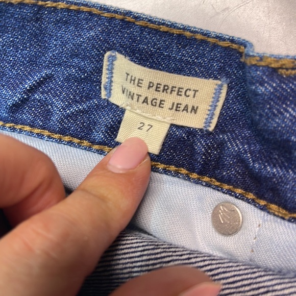 Madewell The Perfect Vintage Jean: Metallic Tuxedo Stripe Edition - Picture 8 of 10